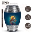 thumbnail image 2 of JAGASY Sparrow Urn for Sister, Little Moon Urns for Female Ashes, Adult Blue Keepsake Urn for Adult Male, Mini Memorial Cremation Urns for Brother Ashes, 3 Inch, 2 of 7