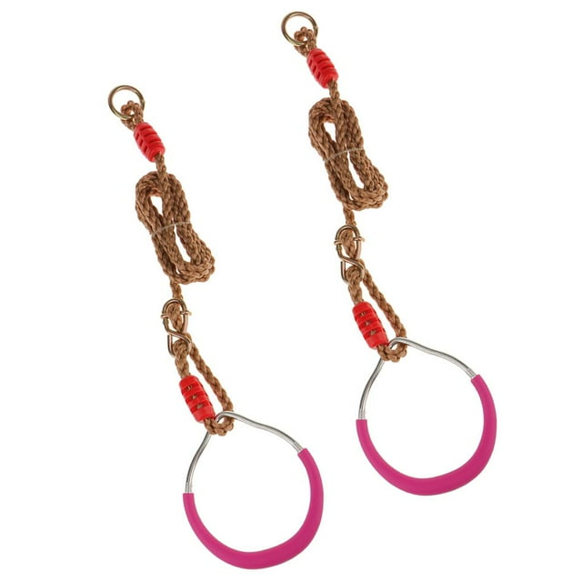 2 Piezas de Anillos de Entrenamiento de Fuerza de Hierro con Correas Ajustables, Conjunto de Hebillas, Herramienta de Fitness Al para El Ho