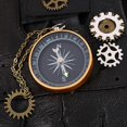 thumbnail image 3 of Steampunk Gants en Cuir PU Sans Doigts Boussole Hommes Femmes Mode Hip Hop Punk Gants Demi-Doigts, 3 of 5