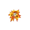 thumbnail image 3 of Candle Rings Fall Pumpkin Maple Leaf Mini Artificial Pip Berry Thanksgiving Ring Holder, 3 of 7
