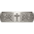 thumbnail image 4 of Titanium Brushed Celtic Cross Laser Design 8mm Band (Size 11.5) Made In China tb26k-11.5, 4 of 5