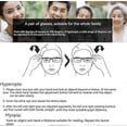 thumbnail image 3 of Adjustable Dial Eyeglasses, Clear Vision -6D to +3D Adjustable Focus Reading Glasses Variable Focus Glasses Supplies For Seniors Olders, 3 of 5