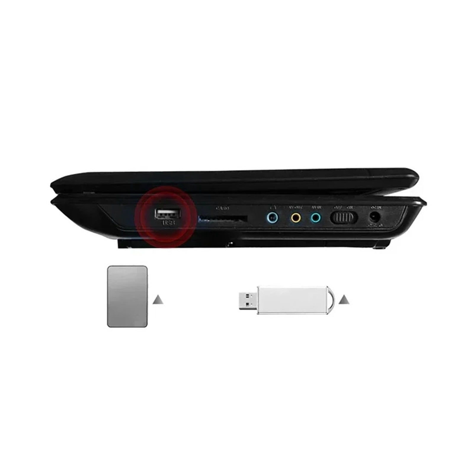 7.8 Inch Mini DVD CD EVD Disc Player - Portable Digital Smart TV Player with Remote Control ,Plug & Play Portable