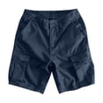 thumbnail image 4 of Men's Cargo Shorts - Stretch Waist, Zipper Pockets, Quick-Dry for Casual Work Shorts, 4XL, 4 of 4