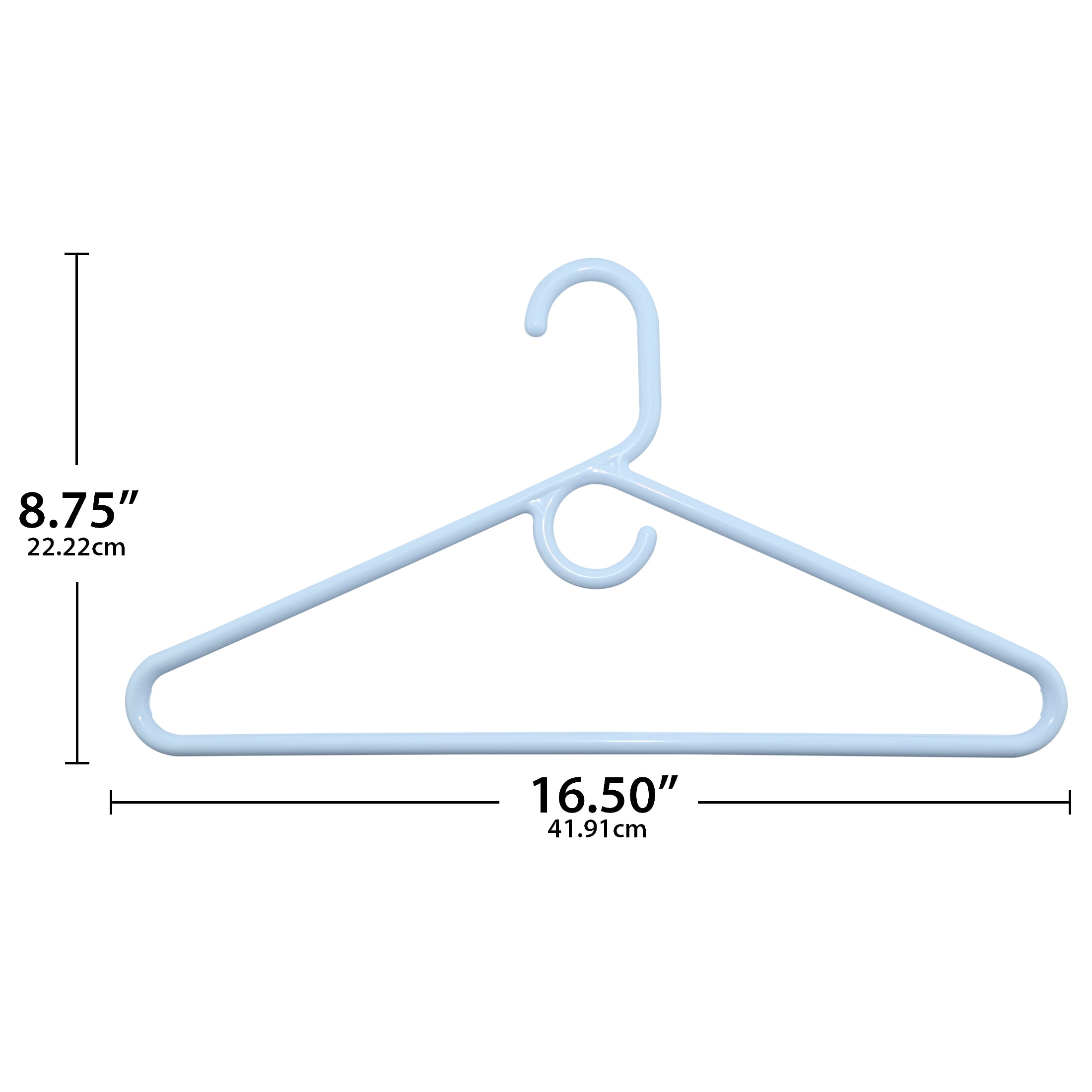 ClosetSelect Super Heavy Weight Hanger for Any Clothing Type, White 24 Count