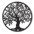 thumbnail image 1 of Outdoor Metal Wall Art, Rustic Black Finish Circle Of Life For Patio Porch Office, 1 of 5