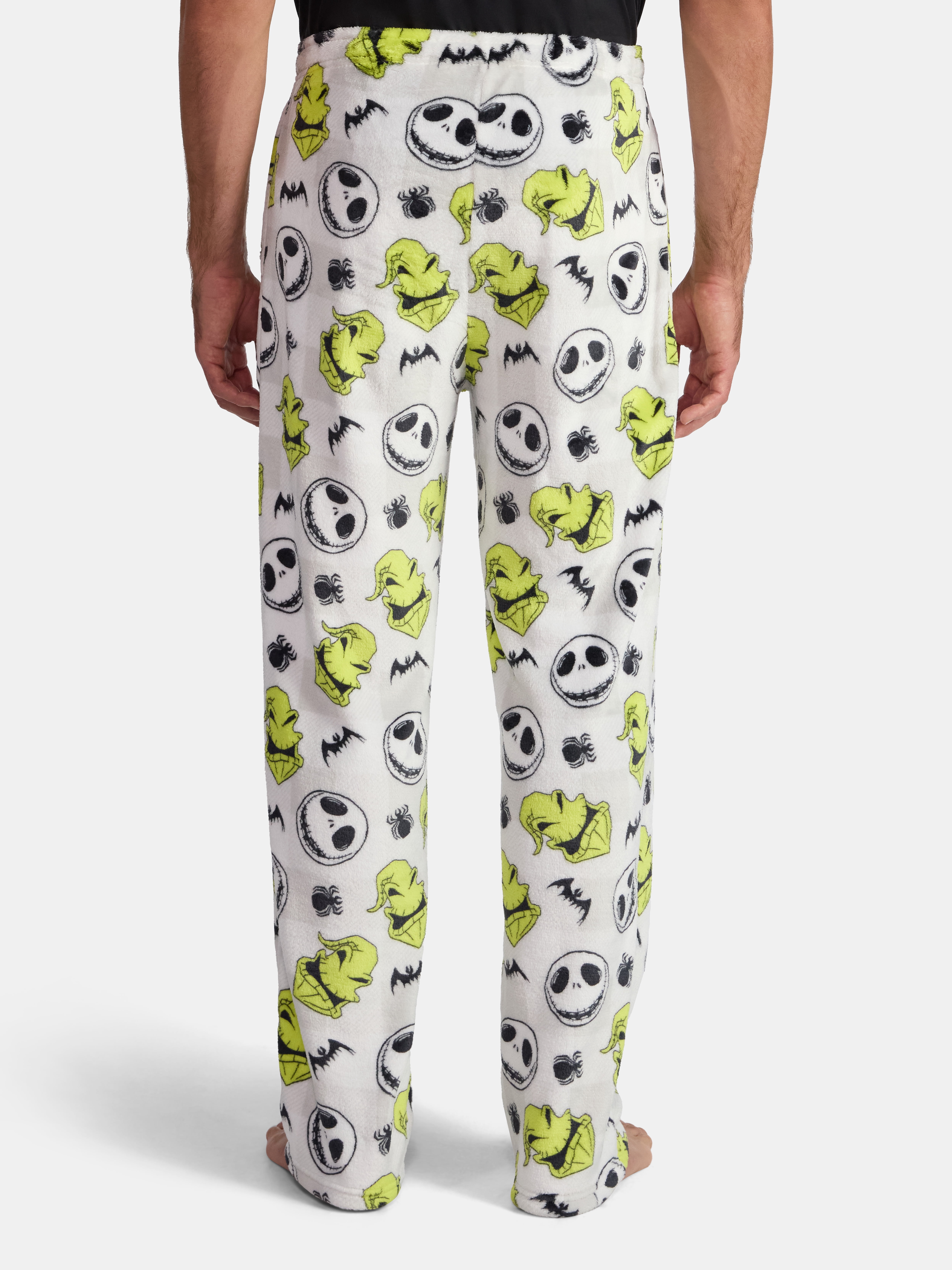 Disney Nightmare Before Christmas Men's Jack Skellington Superminky Pajama Fleece Sleep Pants, Size S-XL