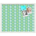 thumbnail image 2 of PinPix 24x20 Custom Cork Bulletin Board Floral Green Leaf Poster Board Has a Fabric Style Canvas Finish, Framed in Floral Green Leaf, by ArtToFrames (PinPix-554), 2 of 6