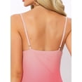 thumbnail image 5 of DARING DIVA Spaghetti Strap Maxi Mesh Cowl Neck Stretchy Flowy Dress XL Pink, 5 of 6