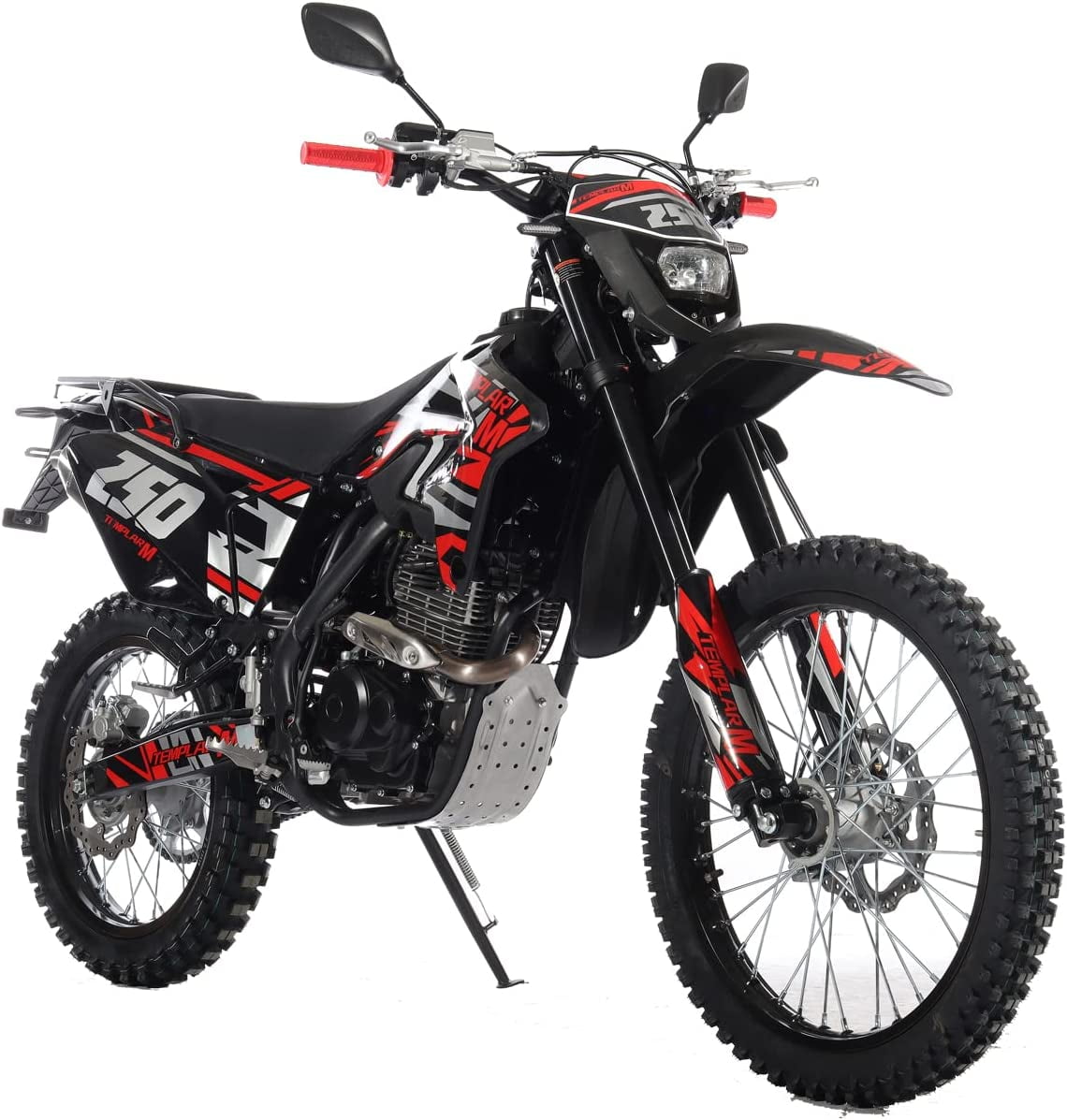 X-Pro Templar M 250cc Gas Dirt Bike with Zongshen Engine 5 Speed Pit Bikes Adult Pitbike, Big 21"/18" Wheels!