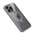 thumbnail image 3 of ShellTech for iPhone 15 Pro  Magnetic Ring Stand Case [Military Drop Protection] [Compatible with MagSafe] Matte Translucent Slim iPhone 15 Pro Case 6.1",Gray, 3 of 22