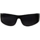 thumbnail image 2 of Super Dark Lens Black Sunglasses | Biker Style Rider | Wrap Around Frame, 2 of 3