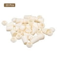 thumbnail image 3 of Unique Bargains 20Pack Plastic Cord Lock Bell End Stopper Cord End Lock Rope Fastener, Beige, 3 of 5
