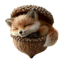 Forest Animal Acorn Ornaments Cozy Forest Christmas Ornaments Pine Cone Animal Decoration Woodland Creature Figurine 2D Acrylic Cute Hanging Ornament Home Party Décor