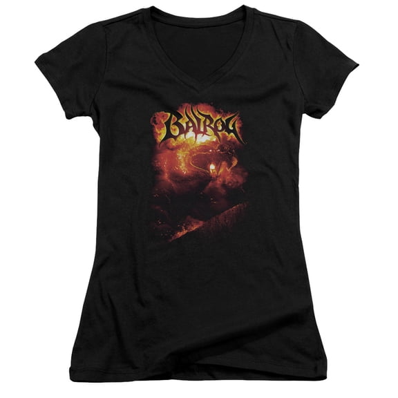 Lord of the Rings Balrog Junior Women's T-Shirt V-Neck Black