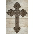 Reflection Collection Wall Mounted Cast Iron Cross Decor Wall