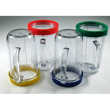Party Cups Mugs compatible with original Magic Bullet Juicer (Set of 4)