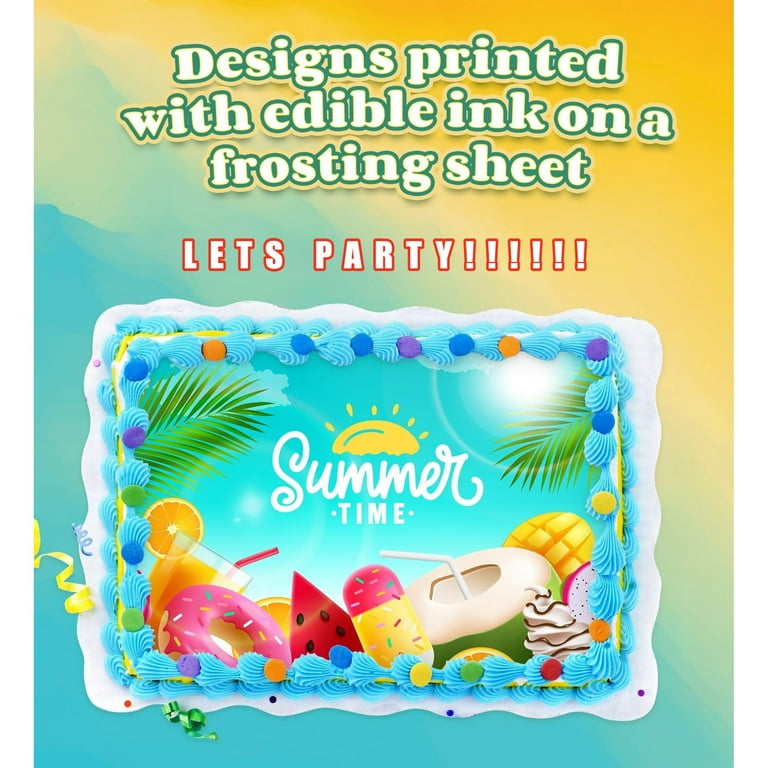 Transformers Optimus Prime & Bumblebee Birthday Edible Image Cake Topper For Quarter Sheet Cake By TNCT