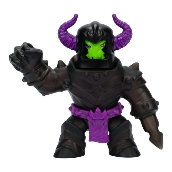 Heroes of Goo Jit Zu Stretch Strikers, Ultra Rare Stretchy Black Knight Orbitox, Battle Damage, Stretches 3 Times Its Size