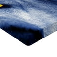 thumbnail image 2 of Ambesonne Wolf Fitted Sheet, Howling Under Full Moon, Full Size, Blue Pale Blue, 2 of 3