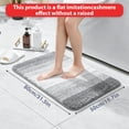 thumbnail image 6 of Bathroom Rug Mat, Non-Slip Bath Mat for Bathroom Floor, Quick Drying Soft Bath Rug, Machine Washable Bathroom Mat, 20 x 30 Inch,Gray, 6 of 6
