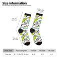 thumbnail image 4 of Goofa Funny Dinosaurs on Stripes Printed Men's Crew Socks, Soft Durable Breathable Moisture-Wicking with Odor Control Cotton socks, 4 of 9