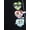 Black, variant on The Powerpuff Girls x Hello Kitty Girl’s Super Cute Fleece Flared Sweatpants, Sizes 4-16