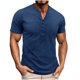 thumbnail image 1 of pstuiky camisetas camisas para hombre, Blusa básica de manga corta con cuello vuelto para hombre, color liso y musculoso ropa de hombre m, 1 of 7