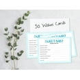 thumbnail image 5 of Inkdotpot Wishes For Baby Cards For Baby Shower - Boy Baby Shower Party Collection, Blue Baby Cot Theme, Wishes For The Baby Cards, Activities Party Supplies - Pack Of 50, 5 of 6