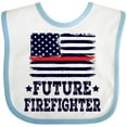 thumbnail image 3 of Inktastic Future Firefighter USA Boys or Girls Baby Bib, 3 of 4