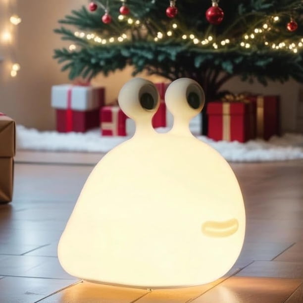 HPYDIY Luz Nocturna de Babosa LED de Silicona Recargable por USB de 12 cm