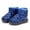 Blue, variant on Eltusu Girls Snow Booties, Fashion Thermal Windproof Non Slip Winter Boots Shoes Hot Pink Size 1(Big Kids)