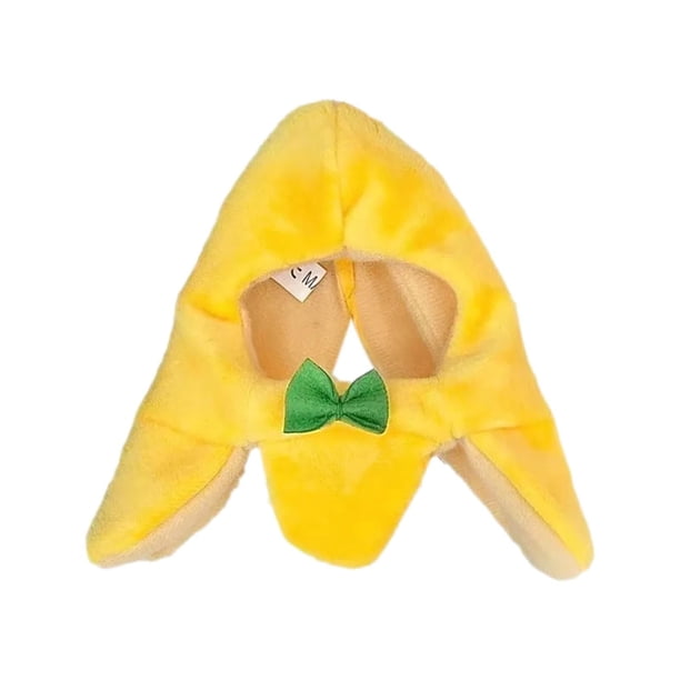 Precio reducido por tiempo limitado!Tocado para mascotas Sombrero ligero para gatos Sombrero para gatos Adorable forma de plátano Sombrero para mascotas con lazo Llamativo gorro para gatito Accesorio