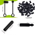 thumbnail image 3 of 50 PCS Black Pour Spout Covers Pourer Dust Caps Liquor Pourer Cover PVC Material PVC Bottle Caps Beverage Dispenser Caps, 3 of 5