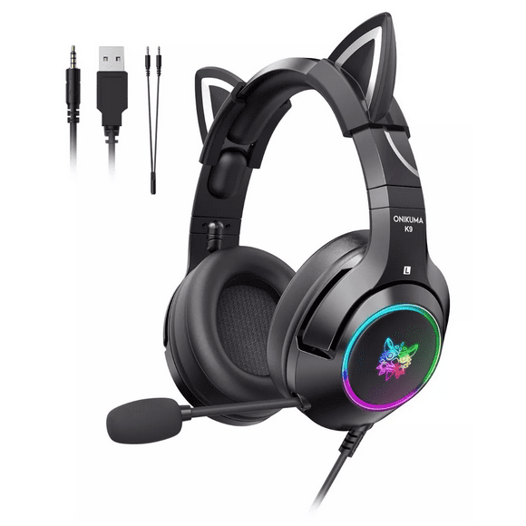 Auriculares Gamer Micrófono BLOOSOM Negro