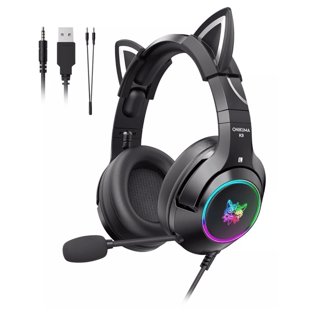 Auriculares Gamer Micrófono BLOOSOM Negro