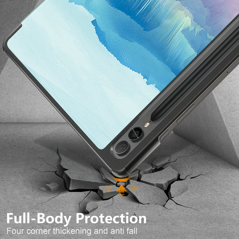 SURITCH Samsung Galaxy Tab S7 FE Case for Tablet S7+ Plus, S8+ Plus,  Built-in Screen Protector & S Pen Holder Full Body Shockproof Protective  Cover