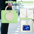 thumbnail image 2 of Dteck Case for iPad Air 11 Inch (2024), Military Grade Protective Cover for iPad Pro 11 Inch (2022-2018) / iPad Air 5th & 4th Gen 10.9 Inch with Pencil Holder Rotating Handle Grip Stand,Green, 2 of 8