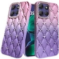 thumbnail image 4 of For Motorola Moto G Stylus 5G (2026/2025) Floral Joy Glitter Shimmer Leather Feel Thick TPU Case - Light Pink/Light Purple, 4 of 4