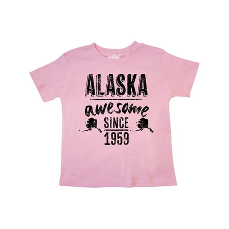 

Inktastic Alaska Awesome Since 1959 Gift Toddler Boy or Toddler Girl T-Shirt