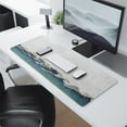 thumbnail image 2 of the Waves and the Distant Volcano&nbsp;desk Mouse Padwaterproofnon Slip&nbsp;for Office Home Work GamingmousepadsRubber Base Mousepad with Stitched Edges 31.5x11.8inches, 2 of 7