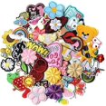 thumbnail image 1 of Pack of 60 Stylish Embroidered Iron On and Sew On Patches for Jackets Hats Backpacks Jeans - Random Assortment, 1 of 5