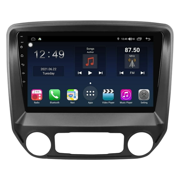 Car GPS Carplay Stereo Radio For 2014-2018 Chevrolet Silverado GMC Sierra 4 64GB