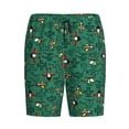 thumbnail image 4 of Wukai Cartoon Air Transportation Men’s Short Pajama Pants With Pockets Soft Sleep Pj Shorts for Men-Large, 4 of 6