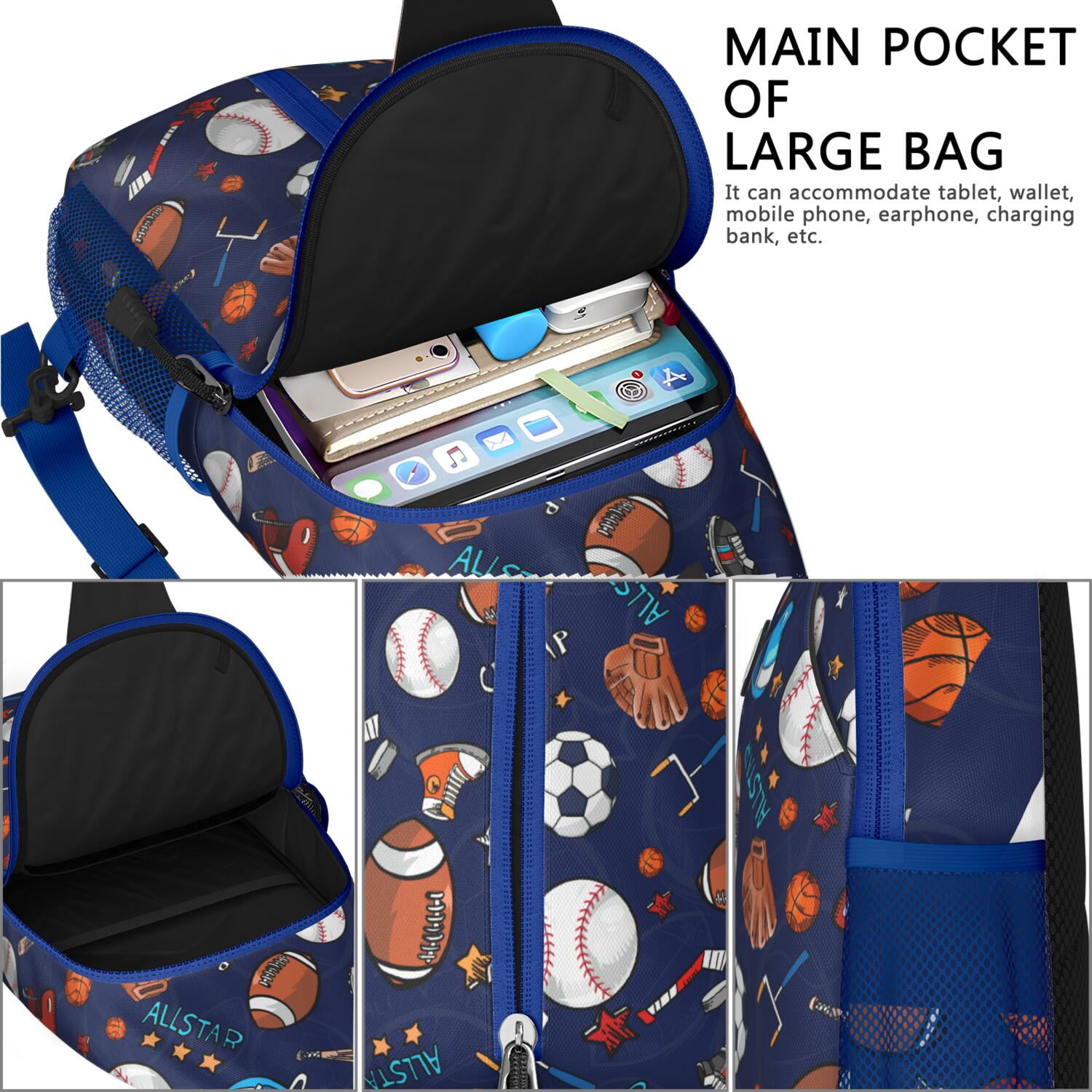 Outer Space Theme Sling Backpack with Galaxy Print – Lightweight Travel and Hiking Bag Featuring Water-Resistant Fabric, Ergonomic Fit, Quick-Access Pockets, Reversible Strap, Ideal for Sci-fi Lovers