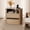 Oak, variant on Satifur Wooden Nightstand with Charging Station, 2 Drawers Bedside Table, Storage End Table for Bedroom Living Room, Walnut