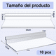 thumbnail image 2 of Exhibidor Para Zapatos Acrilico Para Panel Ranurado 10 Pcs transparente, 2 of 5