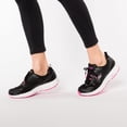 thumbnail image 3 of Zapatilla Skechers Consistent para mujer negro/rosa Wide 8.5US, 3 of 9