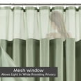 thumbnail image 5 of Dainty Home Complete Waterproof Shower Curtain with Detachable Liner in Khaki Green, 5 of 13