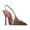 Brown, variant on XYD Women Transparent Slingback Pumps with Crystal Studs Pointed Toe Stiletto High Heels Evening Prom Sandal Shoes Size 7 Green
